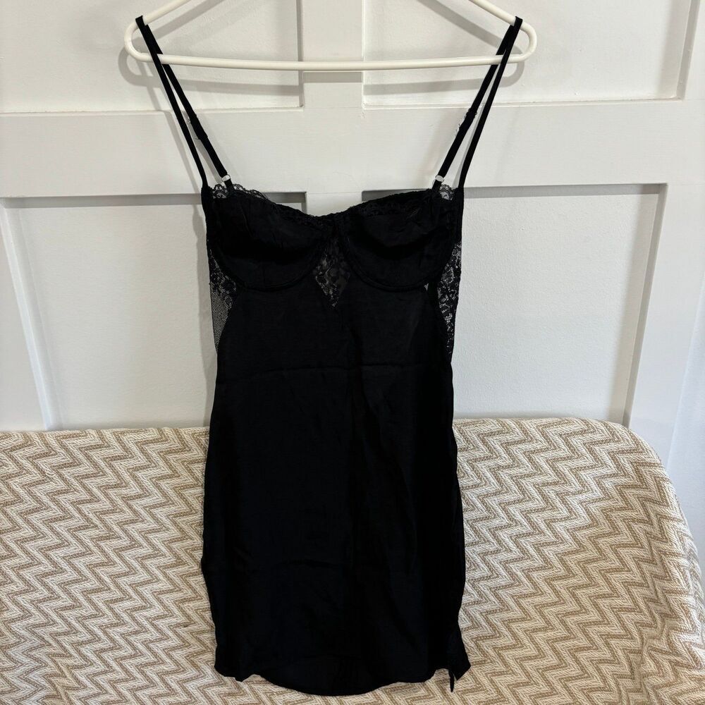 NEW Princess Polly Passion Mini Dress Black Size 2 - Picture 5 of 12